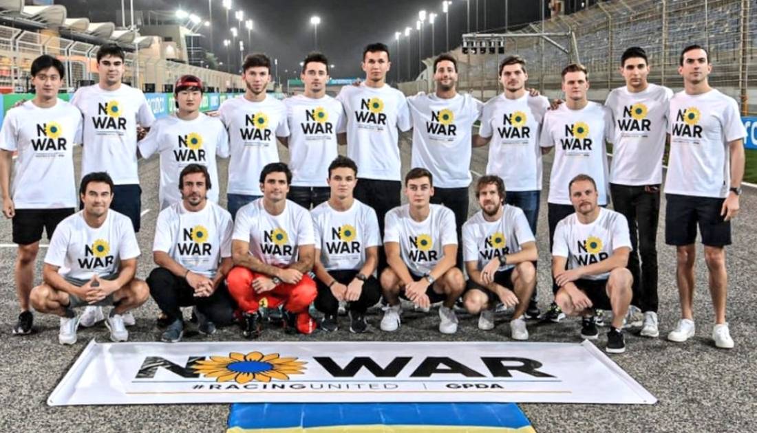 Pilotos de F.1, por la paz; ¿y Hamilton?