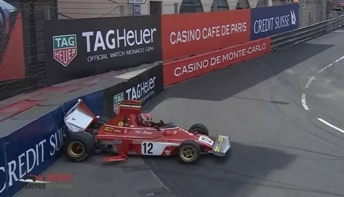 Increíble: mirá cómo estrelló Leclerc la Ferrari de Lauda