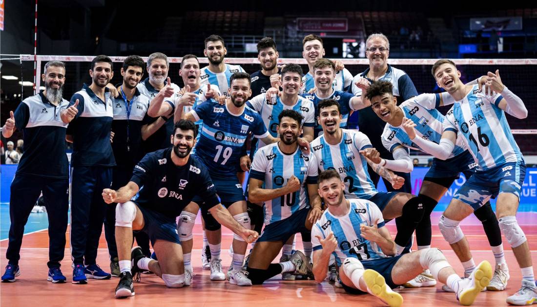 Voleibol: Argentina sumó su primera victoria en la Liga de Naciones