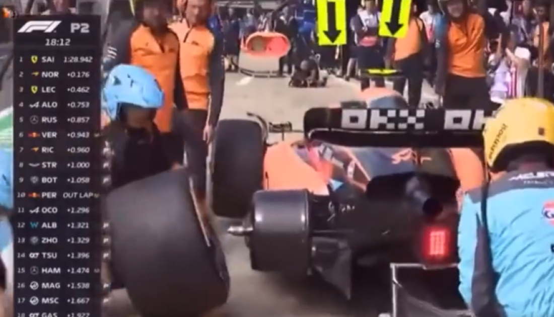 F1: le pusieron la goma al revés