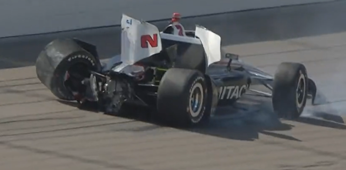 VIDEO: insólito accidente de Newgarden en la IndyCar
