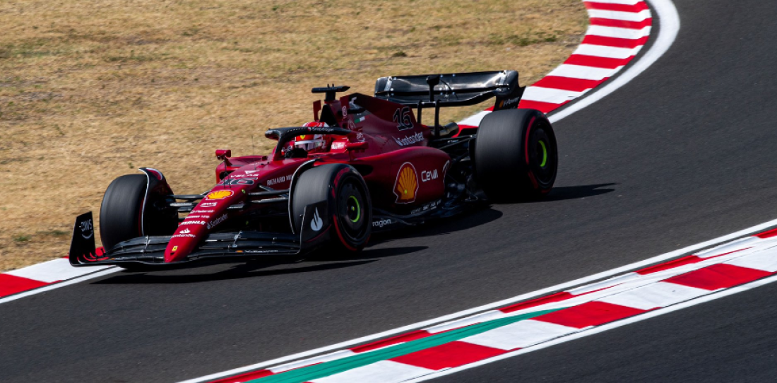 F1: Charles Leclerc terminó el viernes adelante en el GP de Hungría