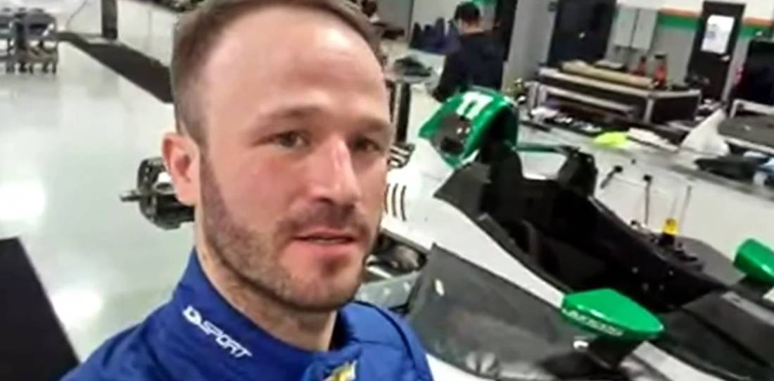 VIDEO: Canapino mostró el auto de IndyCar
