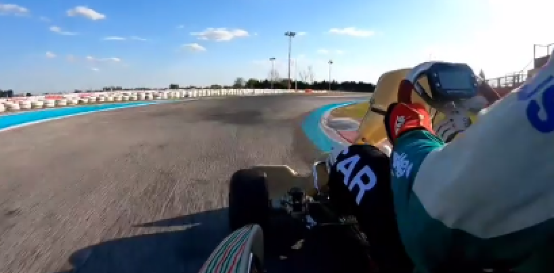 VIDEO: tremenda a bordo de Canapino en un karting