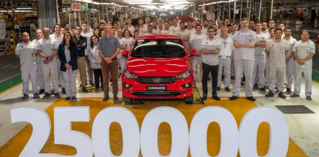 Stellantis alcanzó la producción de 250.000 Fiat Cronos