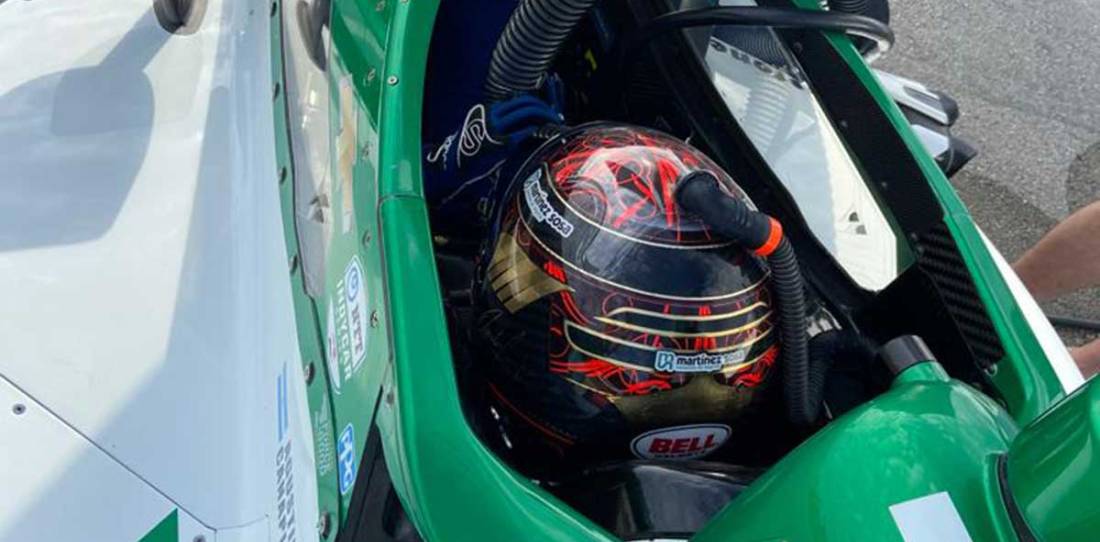 VIDEO: el llamativo problema que tuvo Agustín Canapino arriba del IndyCar