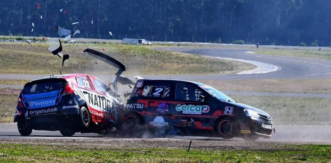VIDEO: el tremendo accidente de Thiago Martínez en Concepción del Uruguay