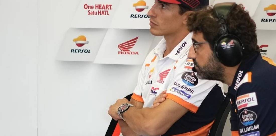 VIDEO: MotoGP: el insólito choque que sorprendió a Márquez en Valencia