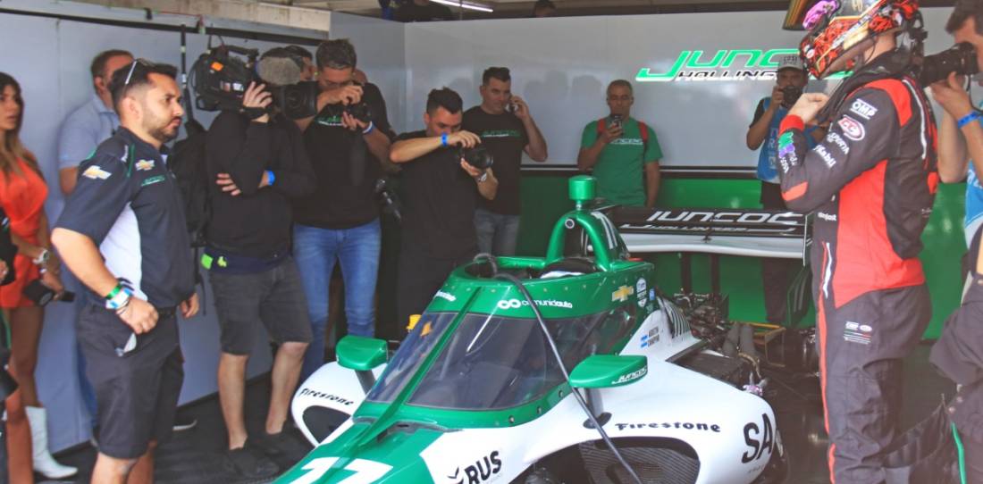 VIDEO: ¡subí el volumen! así suena el IndyCar de Agustín Canapino en Buenos Aires