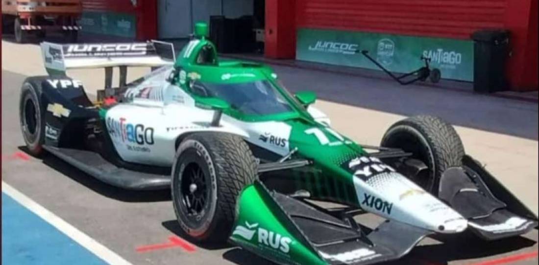 VIDEO: el IndyCar de Canapino llegó al autódromo de Termas de Rio Hondo