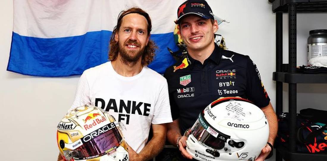F1: el saludo de despedida de Max Verstappen a Sebastian Vettel