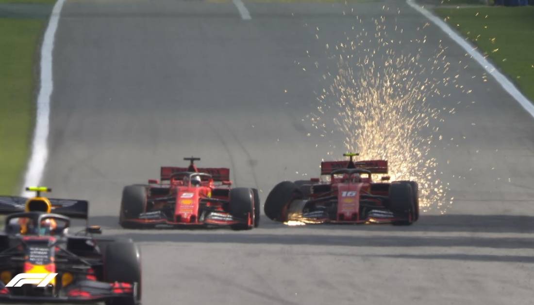 Las Ferrari chocaron entre sí; “El golpe de Vettel es frustrante”