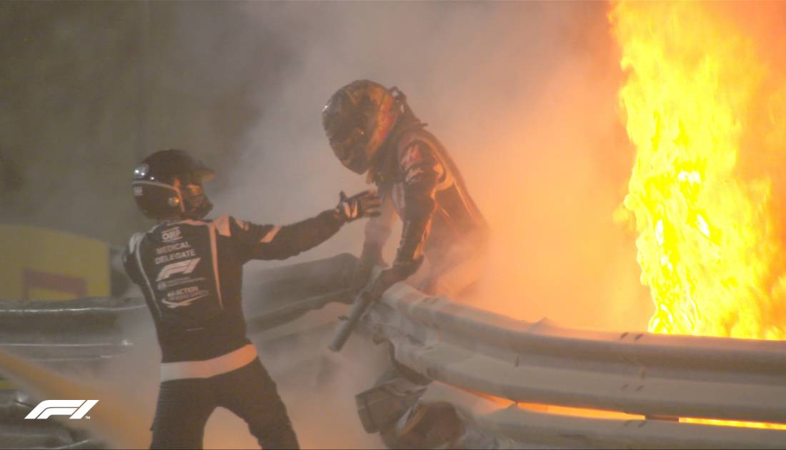 Conmoción por el accidente y el fuego en Bahrein