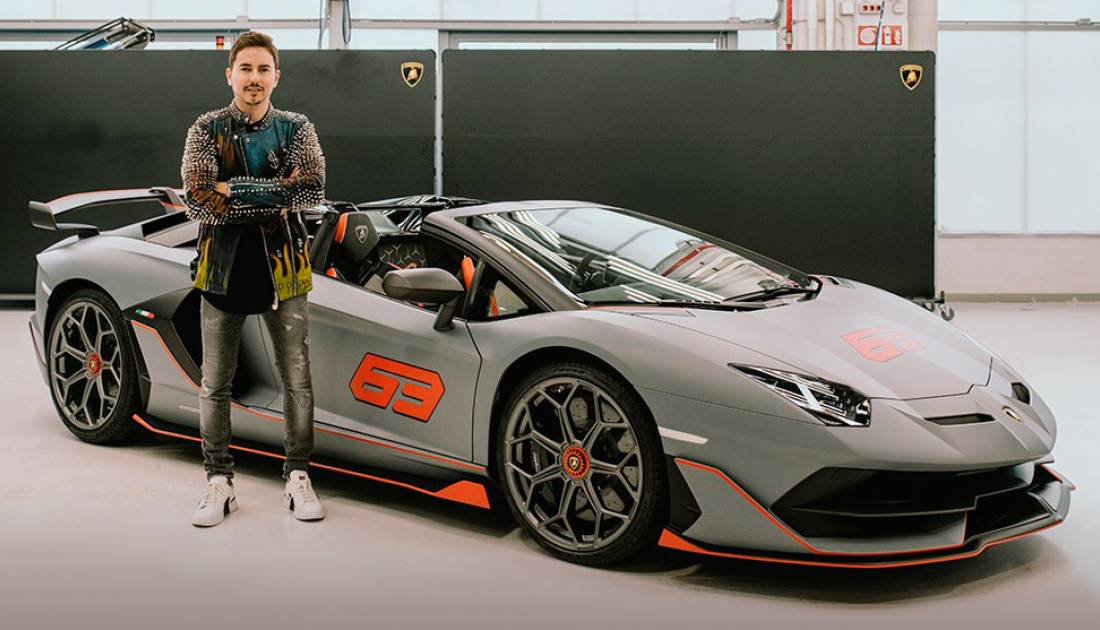 Jorge Lorenzo mostró su nuevo Lamborghini Aventador SVJ 63 | Carburando