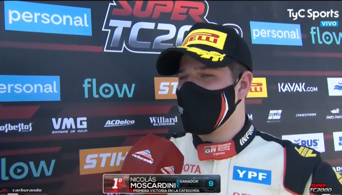 Nicolás Moscardini: "Sufrí un montón en la carrera"