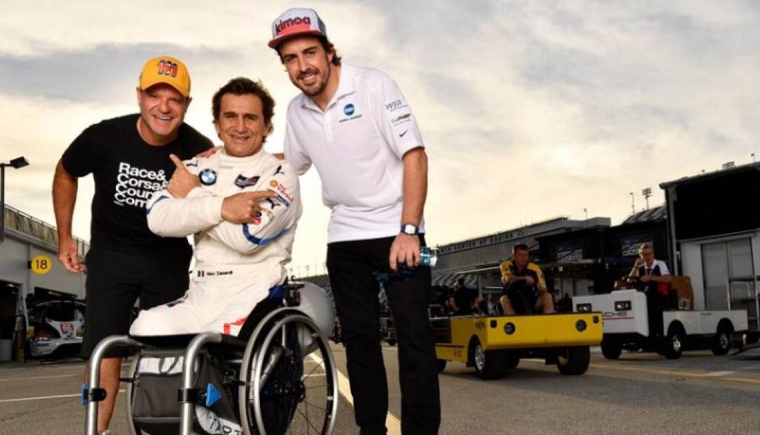 Zanardi: "Ni con diez piernas hubiera desplegado la magia de Alonso"