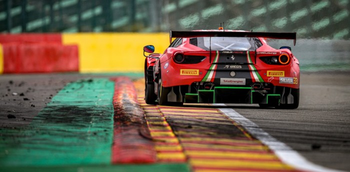 Varrone con la Ferrari en Paul Ricard