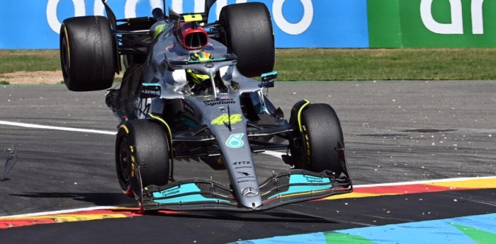 Lewis Hamilton sufrió un golpe de 45 G