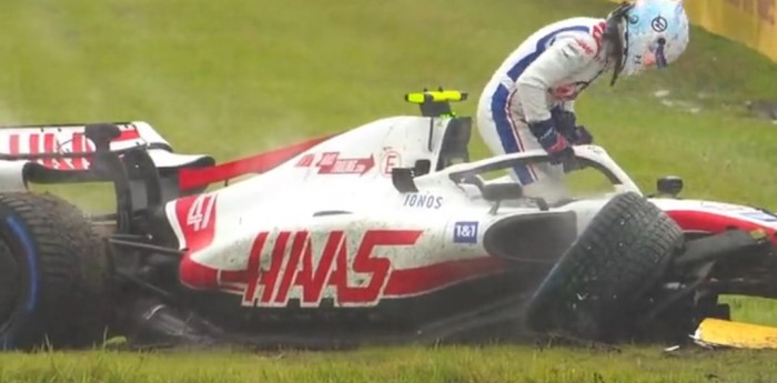 VIDEO: fuerte golpe de Mick Schumacher en el Gran Premio de Japón