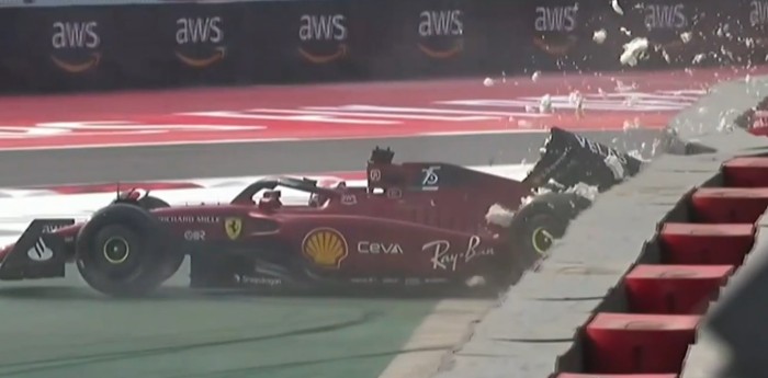 VIDEO: F1: Tremendo accidente de Leclerc en el Gran Premio de México