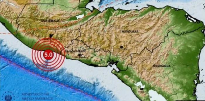 Un fuerte sismo sacudió a El Salvador y Guatemala