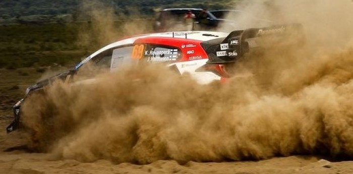 Rovanpera le sacó provecho a la lluvia y se acercó a Ogier en el Rally Safari