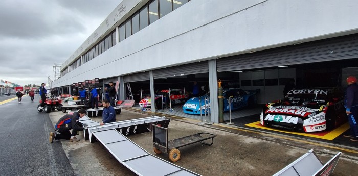 TC en Buenos Aires: los boxes comienzan a tomar forma y los equipos ya están presentes en el trazado