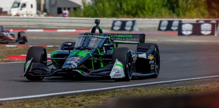 IndyCar: Canapino cerró el sábado dentro del top ten en Portland