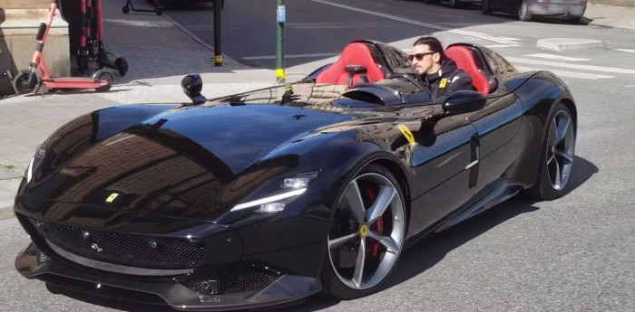 Zlatan Ibrahimovic se regaló una Ferrari