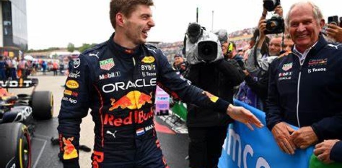 Max Verstappen con guardaespaldas