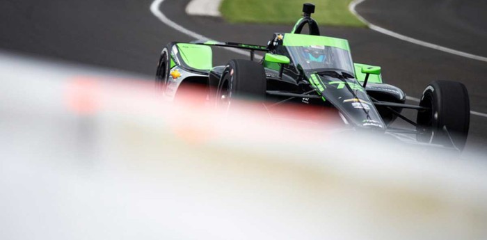 IndyCar: Canapino salió a pista en la apertura del jueves en Indianápolis