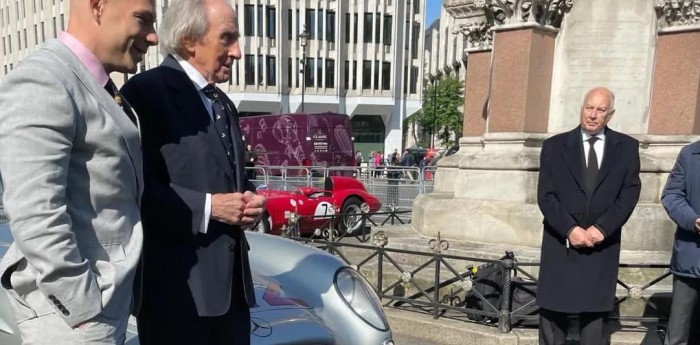 Rubén Fangio presente en un homenaje a Stirling Moss