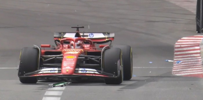 F1: el incidente que provocó daños en la Ferrari de Leclerc en Mónaco