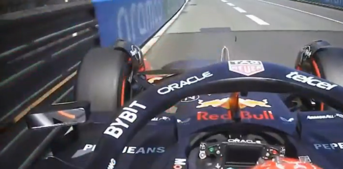 F1: ¡A bordo! el toque de Verstappen al muro durante la clasificación en Mónaco