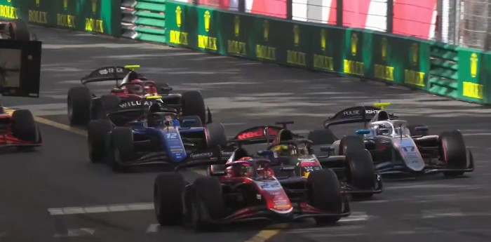 La buena largada de Colapinto en la Feature Race de la F2 en Mónaco