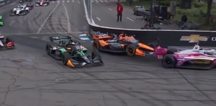 IndyCar: Canapino estalló con el golpe de Pourchaire: "Me desalineó todo el auto..."