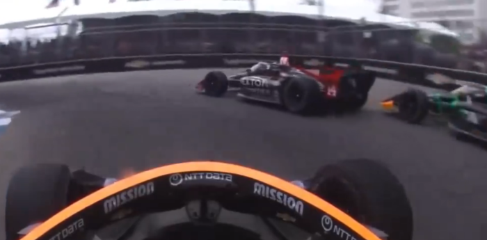 IndyCar: la maniobra que no se vio en la transmisión con la que Canapino quedó 12°