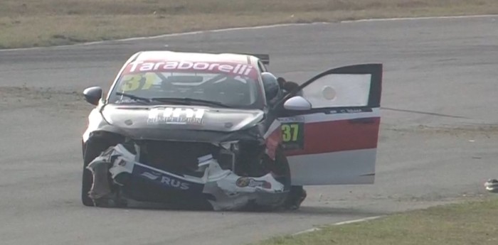 Tremendo accidente en la segunda final de la Fiat Competizione en Rosario