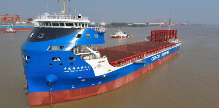 China botó el buque eléctrico más grande y poderoso del mundo