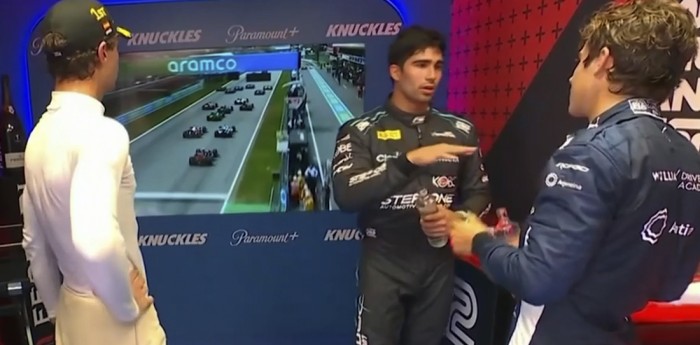 F2: ¡Imperdible! El diálogo entre Colapinto y Correa antes de subir al podio en Barcelona