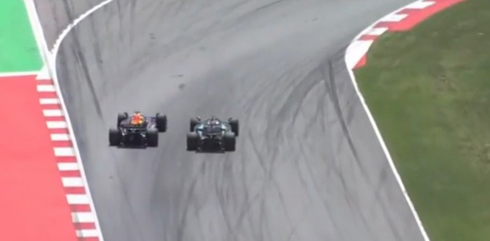 F1: ¡Al límite! La maniobra de Verstappen para liderar el GP de España