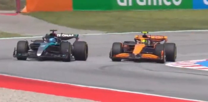 F1: ¡Nuevo escolta! Norris superó a Russell y se posicionó 2º