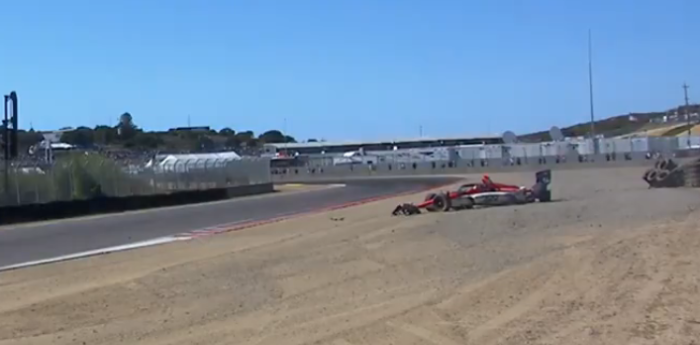 IndyCar: el fuerte golpe de Luca Ghiotto en Laguna Seca