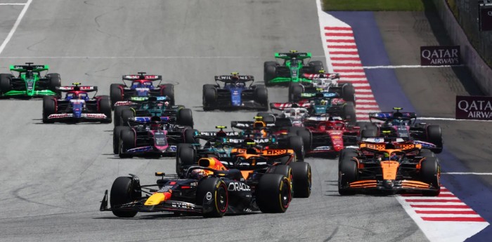 F1: con Verstappen y Norris adelante, así quedó la grilla de partida del GP de Austria