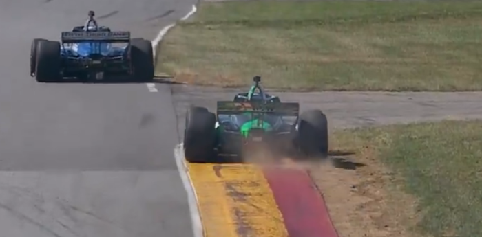 IndyCar: Canapino buscó el límite y se despistó en el Warm Up