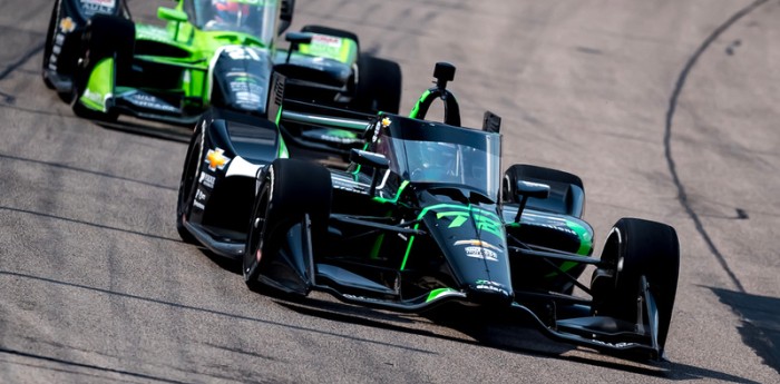 IndyCar: gran séptimo puesto de Agustín Canapino en el arranque en Iowa