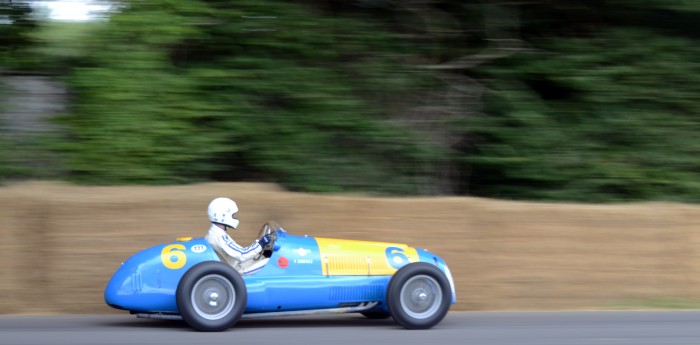 La Ferrari de Fangio aceleró en en el festival de Goodwood