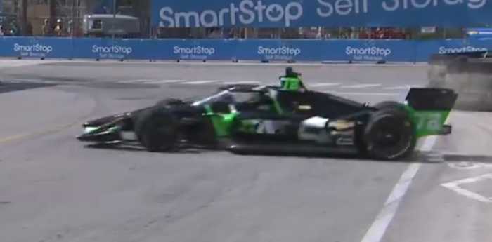 IndyCar: Canapino y un trompo sin consecuencias en Toronto