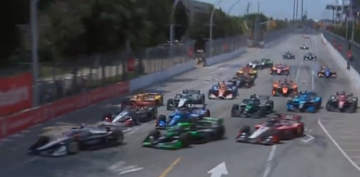 La caótica largada de la IndyCar en el Grand Prix de Toronto