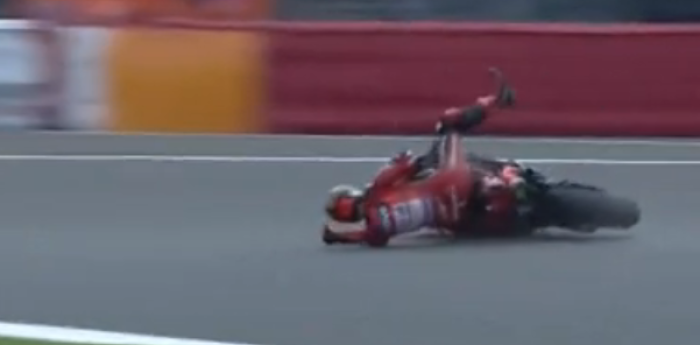 MotoGP: ¡Golpe de escena! Bagnaia se cayó y abandonó en el Sprint en Silverstone